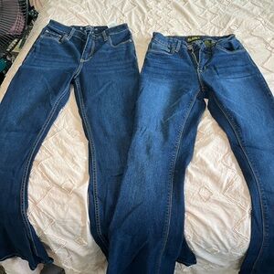 Hollister Women's Dark Blue Flare Jeans and Stag flare Jean lot
